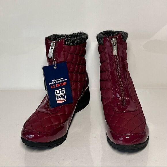 Khombu Megan Waterproof Front-Zip Winter Boots - Picture 3 of 6